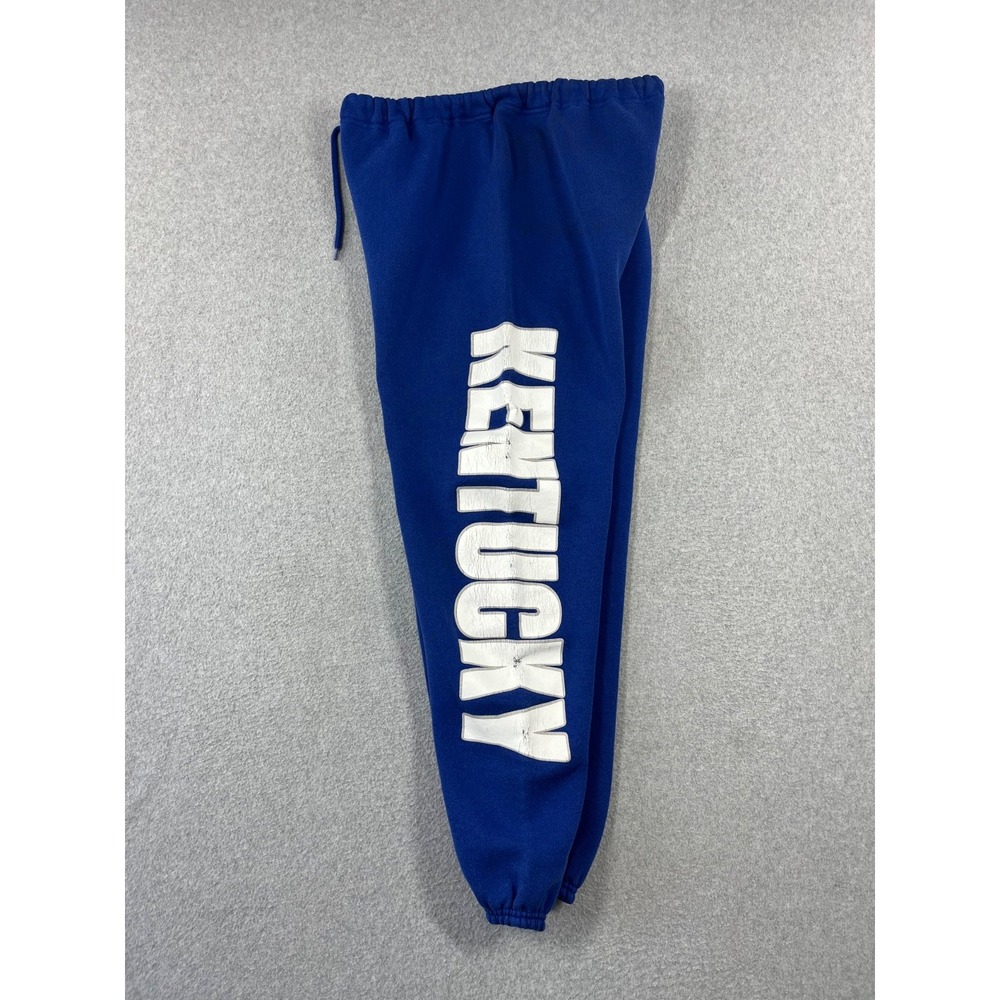 Vintage Kentucky Wildcats Sweatpants Mens XL Blue 90s Vertical Print Made USA